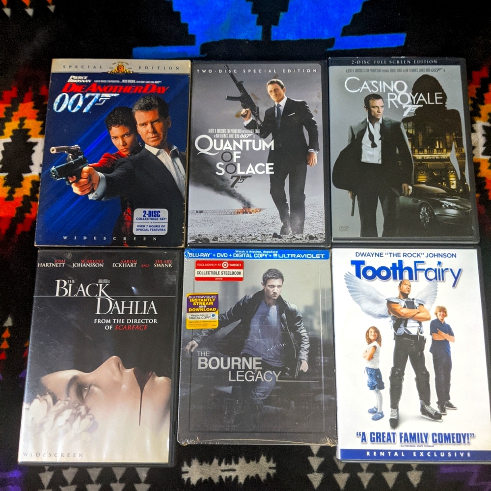 6 DVD'S Movie lot.